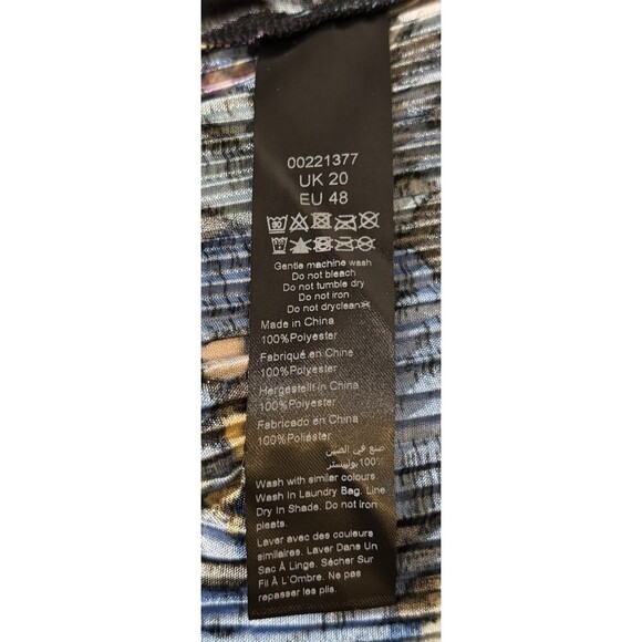 City Chic Women’s Plus Size L (20) Kira Print Pant In Etched Floral Black - Picture 12 of 12